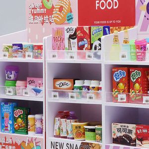30pcs mini boissons mignonnes aliments miniatures meubles de supermarché étagère étagère accessoires de maison pour fille semblable à un jeu de cuisine