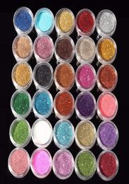 30 stcs gemengde kleuren oogschaduw pigment glitter mineraal spangle oogschaduw make -up cosmetische set longlasting willekeurige kleur n056271444