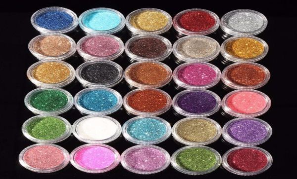 30 Uds colores mezclados sombra de ojos pigmento brillo Mineral lentejuela sombra de ojos maquillaje cosmético conjunto duradero Color aleatorio N059344257