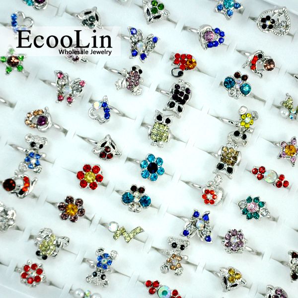 30 Pcs Multicolore Acrylique Belle Argent Plaqué Réglable Anneaux Pour Femmes et Filles De Mode En Gros Pas Cher Bijoux Lots LR053