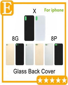 30pcs OEM pour iPhone8 iPhone 8Plus 8 Plus X Back Battery Cover Engramme Panneau arrière Panneau arrière avec adhésif Autocollant remplacement PA1673344