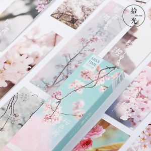 30 stcs/pack Flying Cherry Bookmark Paper Bookmarkers Promotionele cadeau Stationerij Gratis bladwijzers voor boeken Book Marks