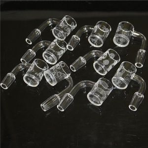 30pcs QuartzBanger Divers QuartzBangers sablés Clou de quartz sans dôme biseauté pour les plates-formes de dab en verre Bong DHL