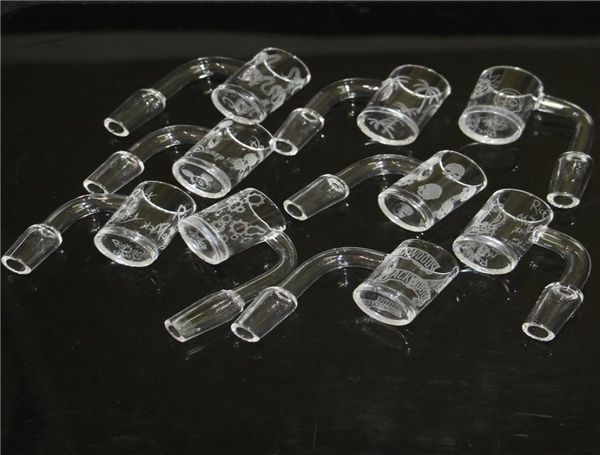 30pcs QuartzBanger Divers QuartzBangers sablés Clou de quartz sans dôme biseauté pour les plates-formes de bang en verre DHL1128169