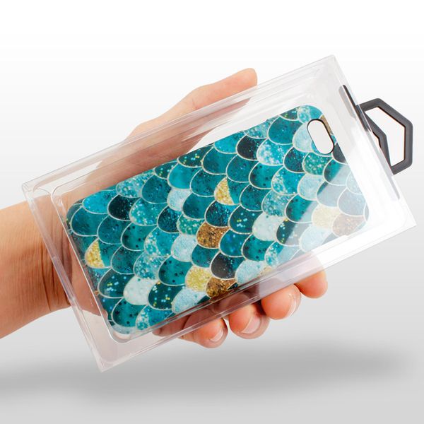 50pcs boîte d'emballage transparente transparente vierge sans paquet de frappe pour iPhone 11 pro max Samsung S11 pro Google Pixel 4 coque de téléphone en cuir