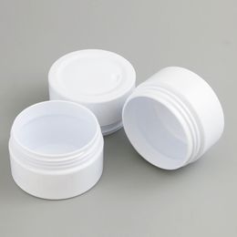 30 stks ronde grote witte zwarte plastic container potten met deksels 100g 100ml voor make-up cosmetische lotion scrubs crème