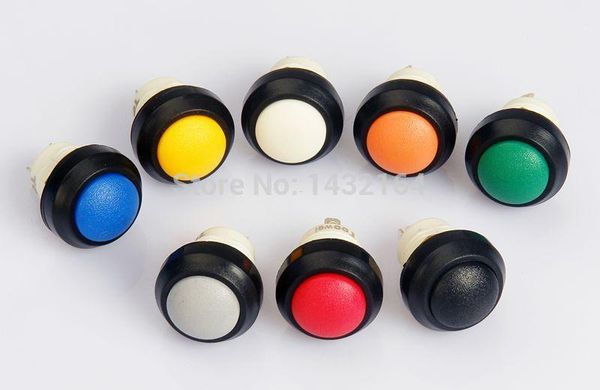 30pcs bouton rond interrupteur à bouton-poussoir momentané étanche IP67