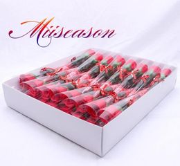 30pcs Soap Rose Valentine Creative Gift Artificial Flower Bouquet Mariage Birthday Festival Party Decor Cadeaux Supports de mariage 2764552326