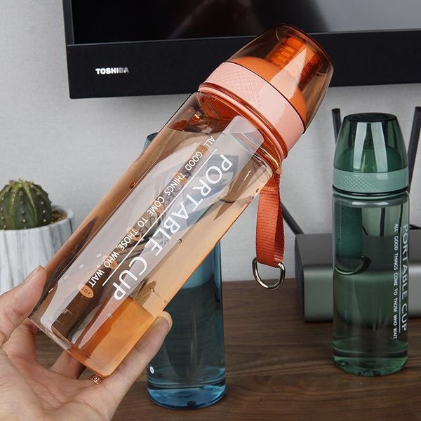 30pcs bouteille de sport claire en gros personnaliser le cadeau promotionnel de bouteilles en plastique