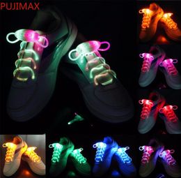 30pcs15 pares LED zapateros intermitentes de zapato fibra óptica cordones luminoso zapatos luminosos encaje7274822