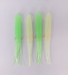 30 pcSlot 43 inch B2 vissen zacht plastic octopus inktvislichamen Luminous lichtgroene kunstaas gloed in donker1573359