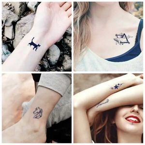 30so tatouage de transfert de tatouage étanche tatouage temporaire faux flash stickers de tatouage chat cardiaque art nouveau design fausses femmes hommes tatouages # 280878 240426