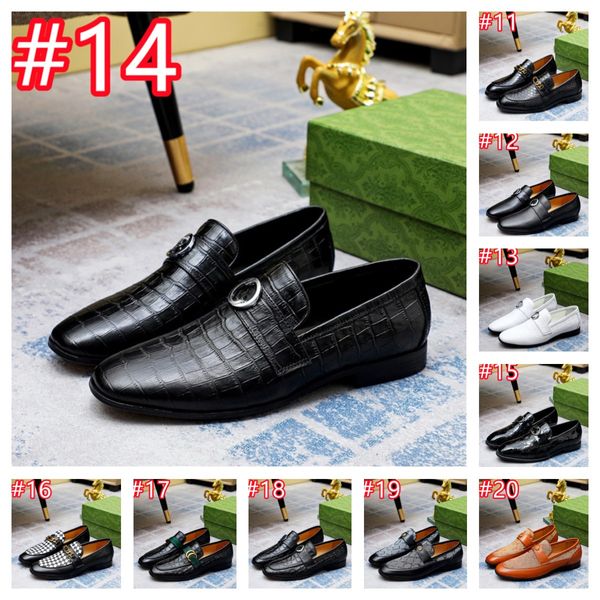 30 Estilo Luxurious Men Breathable Bright Wedding Business Formal Formal Zapera Tendencia del dedo del pie puntiagudo