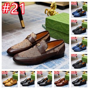 30Style Luxury Marque hommes Chaussures en cuir noir Borgogne Crocodile Impressions pointues Poigure Casual Mens Designer Dress Chaussures Slip on Logs Chaussures pour hommes