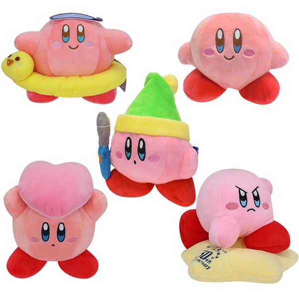 30e anniversaire Kirby peluche Super mignon rose course debout sourire Kirby peluche Boutique poupée en peluche en gros 5 Styles