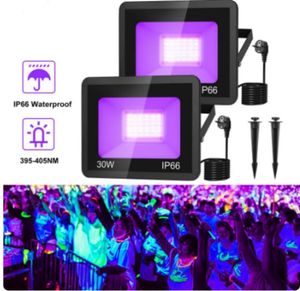 30W 60W LED UV Black Lights IP66 Podium Blacklight Ultraviolet Flood Effect Licht voor Halloween Xmas Dance DJ disco Party