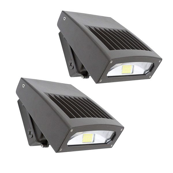 Paquete de luz LED de pared de 30 W, diseño delgado, cabeza ajustable, 5000 K, 200 W, Hps/HID, lámparas de pared de repuesto para exteriores, reflectores de seguridad LED, luz de área