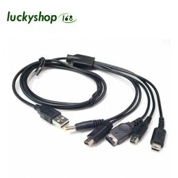 5 In 1 lader stroomkabel voor USB tot SP/3DS/NDSLite/Wii U/PSP Game Console 1,2m