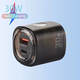 30W USB C Chargeur PD Type C Charge rapide Adaptateur de charge de téléphone portable pour iPhone 15 Samsung S24 A15 Xiaomi Huawei QC 3.0 Chargeur rapide mural