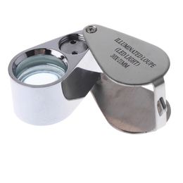 30x 21mm Microscoop Sieraden Loupe Verlichte Loupes Magnifier Juwelier ooglvergrootte Vergroten met LED UV-licht