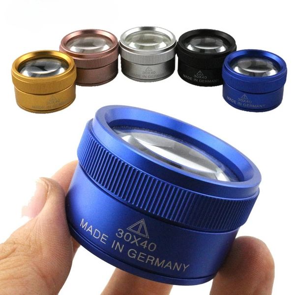 30x Optics Loupes Loup Magnificier Microscope Microscope Magrandissement LENS PORTABLE COMPATIBLE AVEC LES COINS DE BIEDE