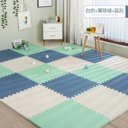 30x30x1 cm Tapis de jeu pour bébé Tapis de puzzle de couleur unie Tapis en mousse EVA Tapis de puzzle pour enfants pour chambre à coucher Carreaux de sol de protection Tapis Jeux de bébé 240314