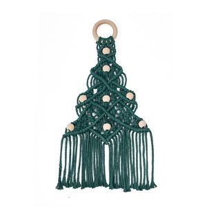 30x30x20cm Décorations De Noël Coton Arbre De Noël Pendentifs Vert Bleu Blanc Chambre Tapisseries À La Main Porte Décoration Murale Par Air A12