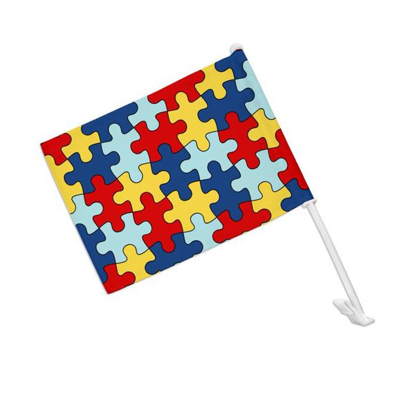 Drapeau de camion de voiture à carreaux 30x45cm pas cher 12x18 pouces, 100% polyester tous les pays, utilisation intérieure extérieure, livraison directe