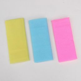 30x90 cm Multi -kleuren Nylon Japanse exfoli￫rende sponzen schoonheid huid bad douche wasstoffen handdoekje rug schrobbers SN507