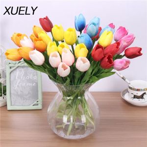31 PC Fleur artificielle Tulipes Décoration Home Style haut de gamme Open Beautiful Tulips Mothers Day Teachers Day Gift Flower 240415