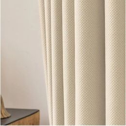 Rideau Jacquard Double face épais de couleur unie de 310cm de hauteur, occultant de 80% à 90%, pour salon, chambre à coucher, personnalisé, 240113