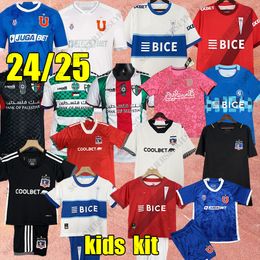 2024 2025 Chili Soccer Jerseys Colo Colo Hommes Enfants Kit Université du Chili Footall Chemises Universidad Club Catolica Jersey Uniformes Palestine 24 25 Chili Palestino