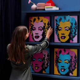 31197 Marilyn Monro Pixel Art peinture de construction Blocs Bricks Set Mur Decorations Toy Disporting Creative Gift for Adult Fans