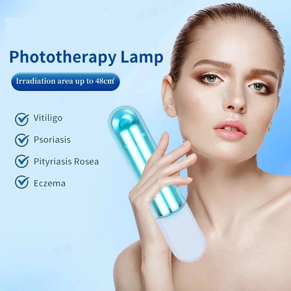Instrument de pothérapie ultraviolet de lampe UVB 311NM pour le traitement du psoriasis Vitiligo White Spot Skin Disease 240430