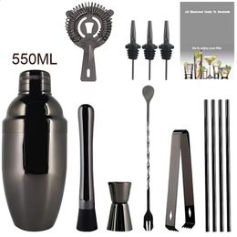 Ensemble d'ustensiles de Bar en acier inoxydable, 312 pièces, 550ml, 800ml, 600ml, Shaker à Cocktail, Kit de barman, outils, accessoires pour le vin, 240119