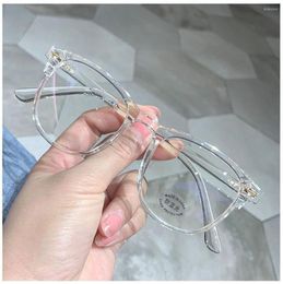 316 hombres mujeres Anti-azul gafas de sol transparentes miopía gafas Unisex prescripción ligera gafas redondas ordenador Ul