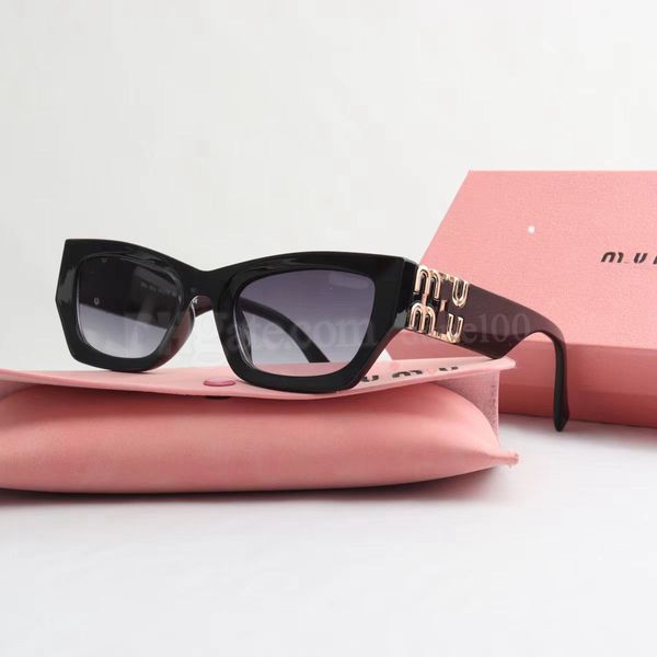 316 Gafas de sol de radiación ovalada Gafas de sol Mujeres Marco Diseñador Miu Personalidad resistente Hombres Gafas retro Tablero Alto grado Alta aplicación