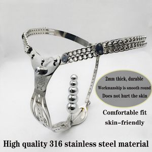 316 dispositifs de chasteté en acier inoxydable ceinture féminine creuse pantalon réglable avec plug anal vaginal dispositif de chasteté Bdsm jouets sexuels pour femmes