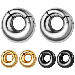 316L Rvs Oordoppen Tunnels 8mm Plain Oor Gewichten Piercing lichaam Sieraden Oor Meters Goud Zwart Silver239Z