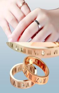 316L Bijoux de mode en acier inoxydable Love Rings For Woman Man Lover Anneaux 18K Goldcolor et Rose Jewelry Bijoux Valentine039s 2127261