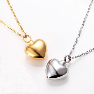 316L en acier inoxydable coeur médaillons pendentif colliers bouteille de parfum boîte cendres bijoux crémation mémorial fournisseurs urne souvenir ouvrable titulaire