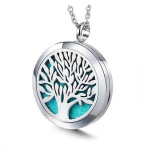 Collier d'aromathérapie creux en acier inoxydable 316L, pendentif d'huile essentielle de personnalité