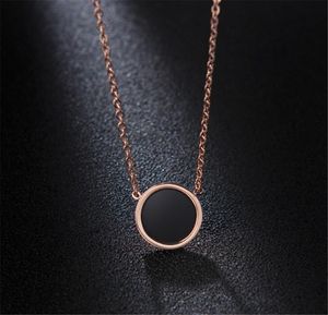 316L Titanium Stalen Sieraden Set Rose Goud Zwart Emaille Ring Oorbellen Ketting Set216z