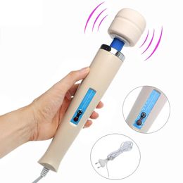31 cm Grote Toverstaf Vibrator Voor Vrouwen Tepel Clitoris Stimulator Anale Vaginale Borst Massage Vrouwelijke Masturbator Seksspeeltje EU Plug 240312