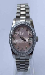 31 mm Watch President Diamond Bezel Women Roestvrij horloges Laagste dames dames Automatisch mechanisch pols geschenk 5030716