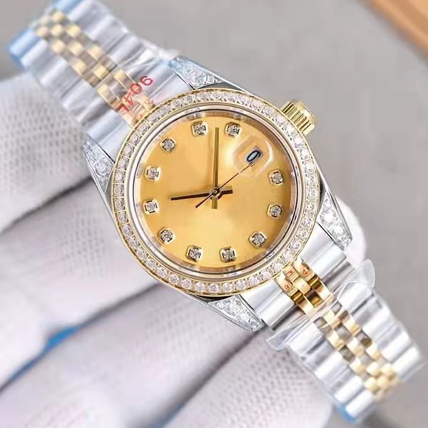 Relojes para mujeres de 31 mm Diseñador Relojes Dimond Bisel Watch Watch Automatic Fecha de lujo Just Watches Mechanical Master Mens Watches Calendar DateJustity RL7