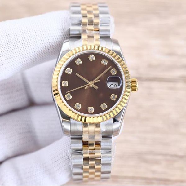 Relojes para mujeres de 31 mm Diseñador de relojes Dimond Dimond Bisel Reloj de lujo Fecha automática Just Watches Mechanical Master Mens Watches Calendar DateJustity RL5