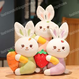 32/50 cm mignon fruits lapin en peluche doux en peluche tenir carotte enfants oreiller cadeaux créatifs pour enfants bébé sommeil poupée