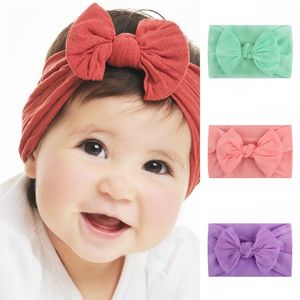 32 couleurs style été européen et américain accessoires pour cheveux pour enfants macaron couleur or velours bandeau double bowknot bébé bandeau avec élastique sd052 E23