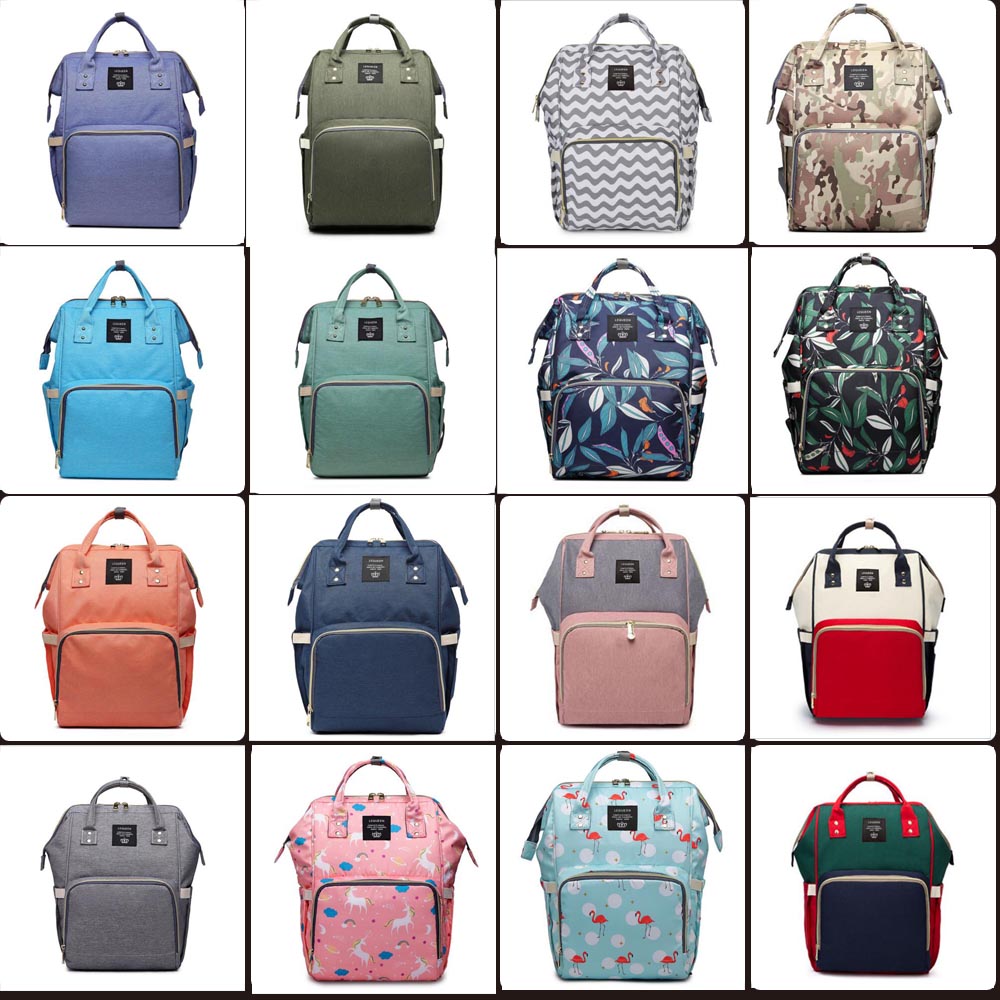 32 couleurs momie maternité Nappy sac grande capacité bébé sac voyage sac à dos Desiger sac d'allaitement pour bébé soins sacs à couches